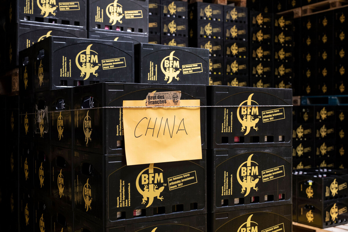 Von hier aus wird das BFM-Bier in die ganze Welt exportiert, unter anderem auch nach China.