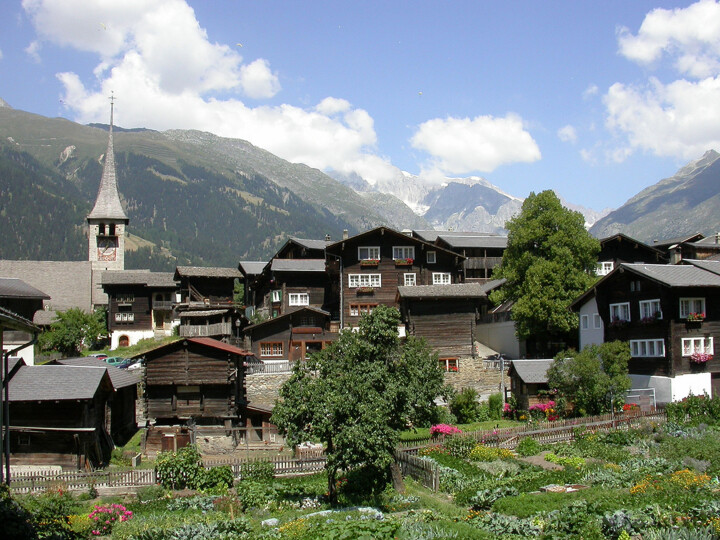 Das Dorf Ernen im Wallis.